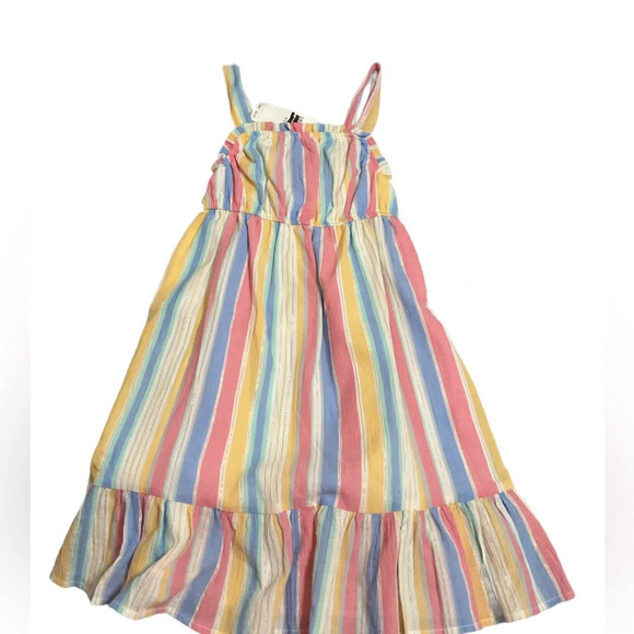 Epic Thread Girls Pastel Striped Light Weight Lined Sleeveless Dress. Size S (7) - Picture 1 of 4
